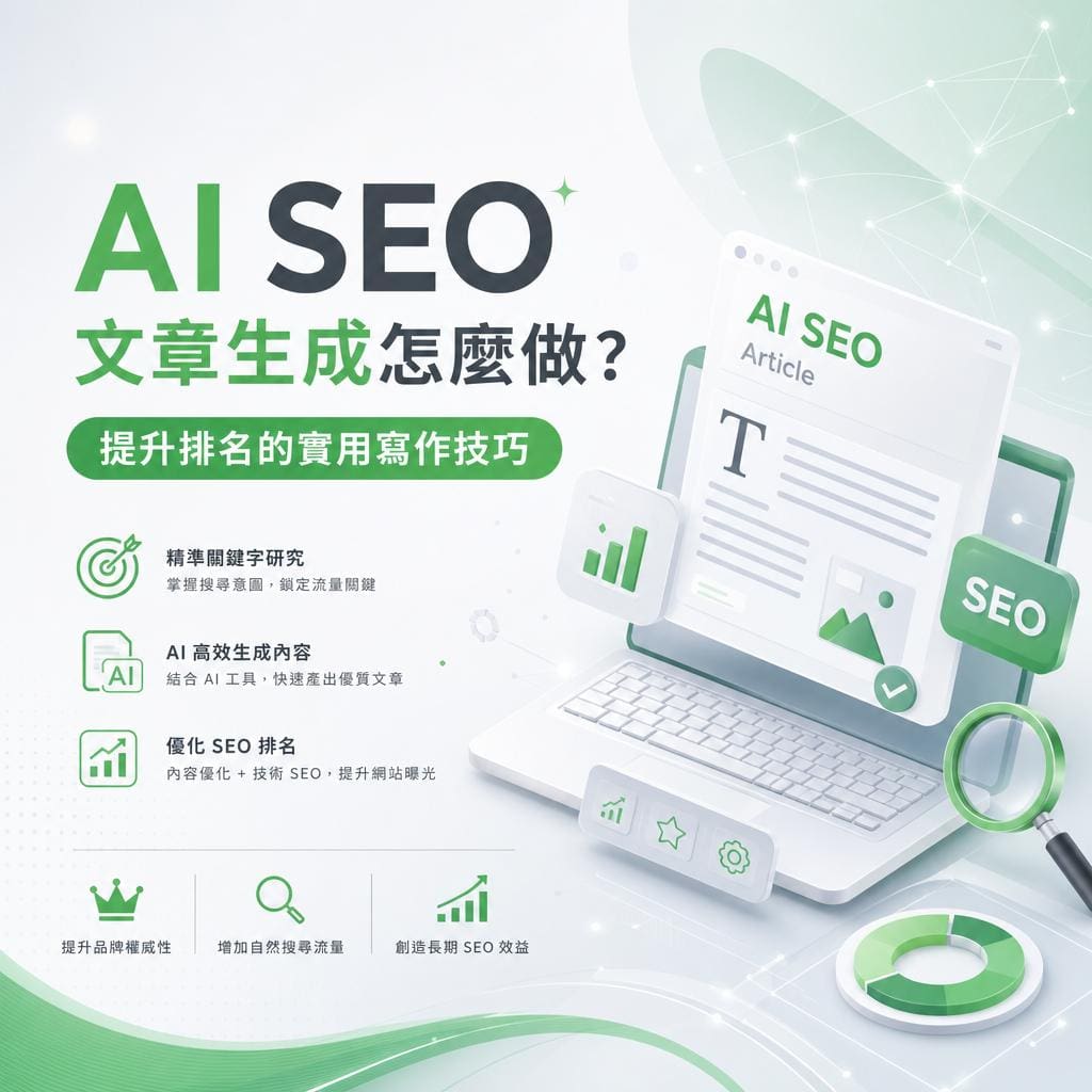 ai seo文章生成怎麼做？提升排名的實用寫作技巧