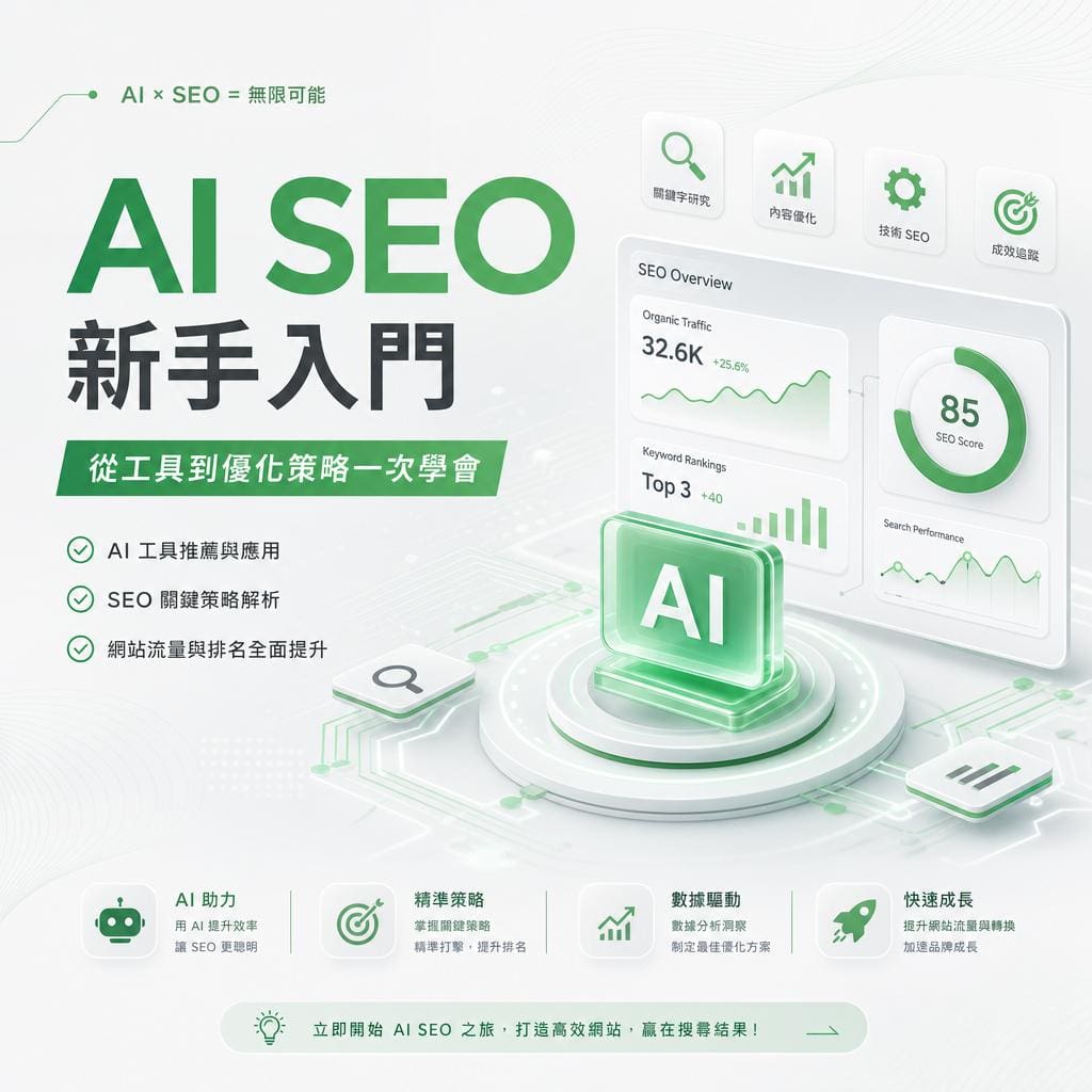 AI SEO新手入門:從工具到優化策略一次學會