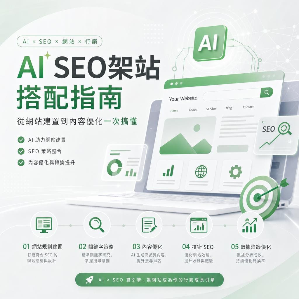 ai seo架站搭配指南：從網站建置到內容優化一次搞懂