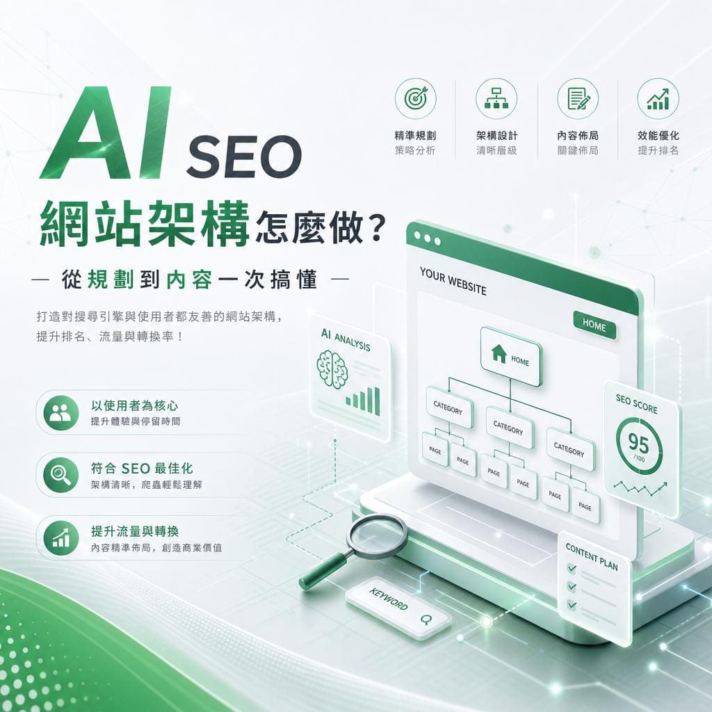AI SEO網站架構怎麼做？從規劃到內容一次搞懂