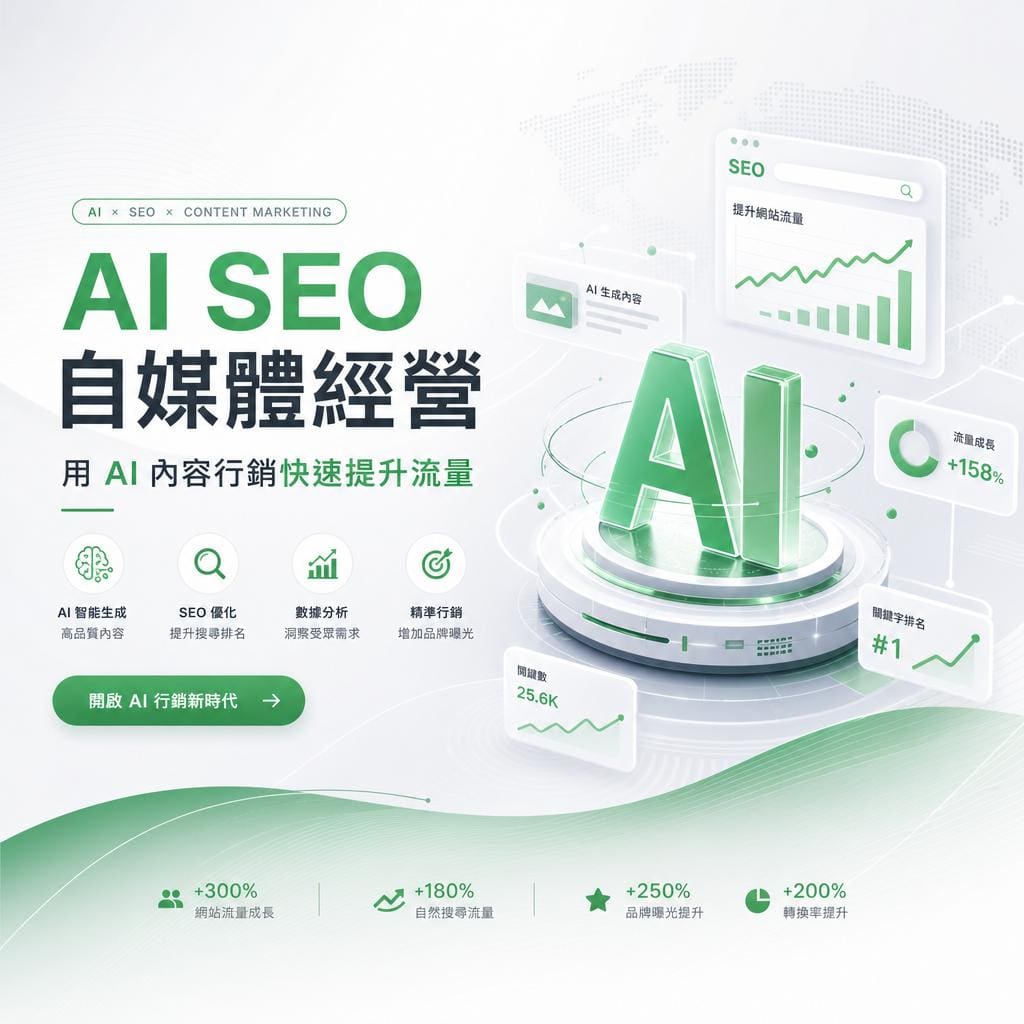ai seo自媒體經營：用 AI 內容行銷快速提升流量