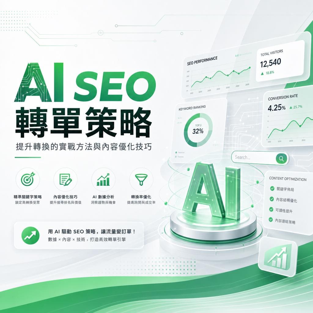 AI SEO轉單策略：提升轉換的實戰方法與內容優化技巧