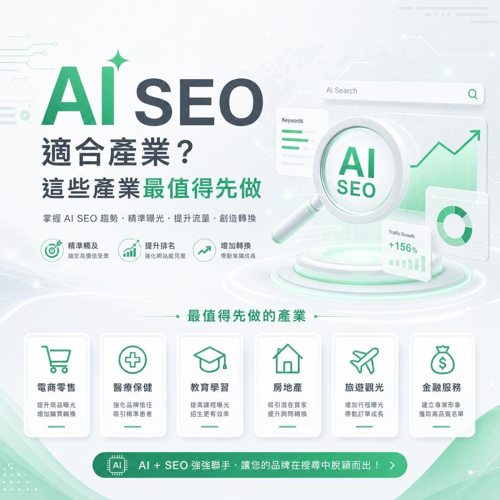 ai seo適合產業?這些產業最值得先做