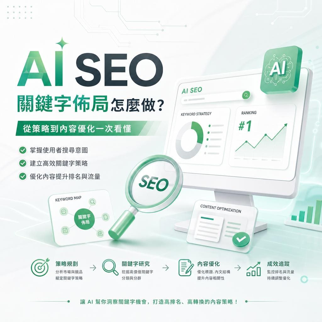 AI SEO關鍵字佈局怎麼做？從策略到內容優化一次看懂