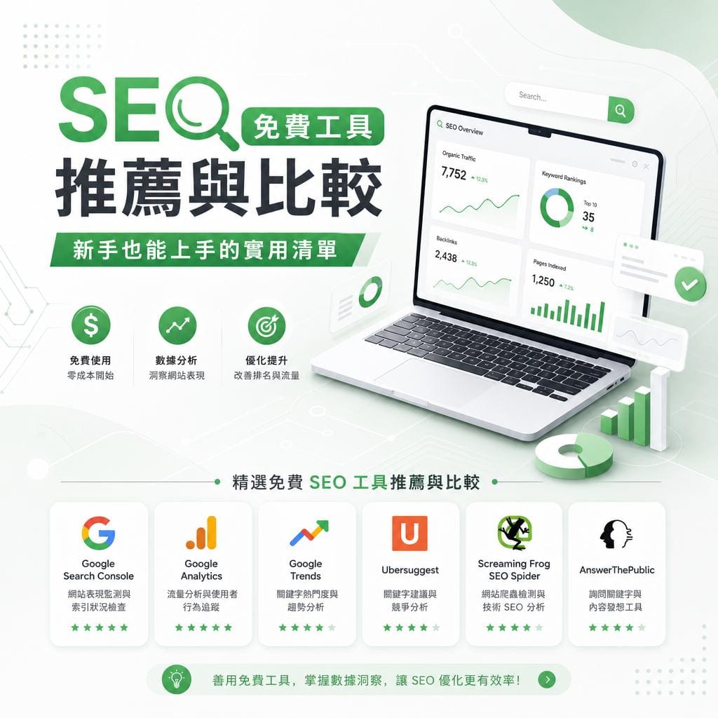 seo免費工具推薦與比較：新手也能上手的實用清單