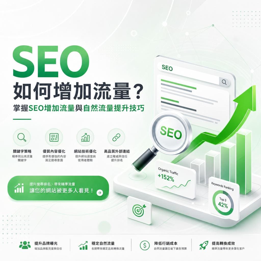 seo如何增加流量？掌握SEO增加流量與自然流量提升技巧