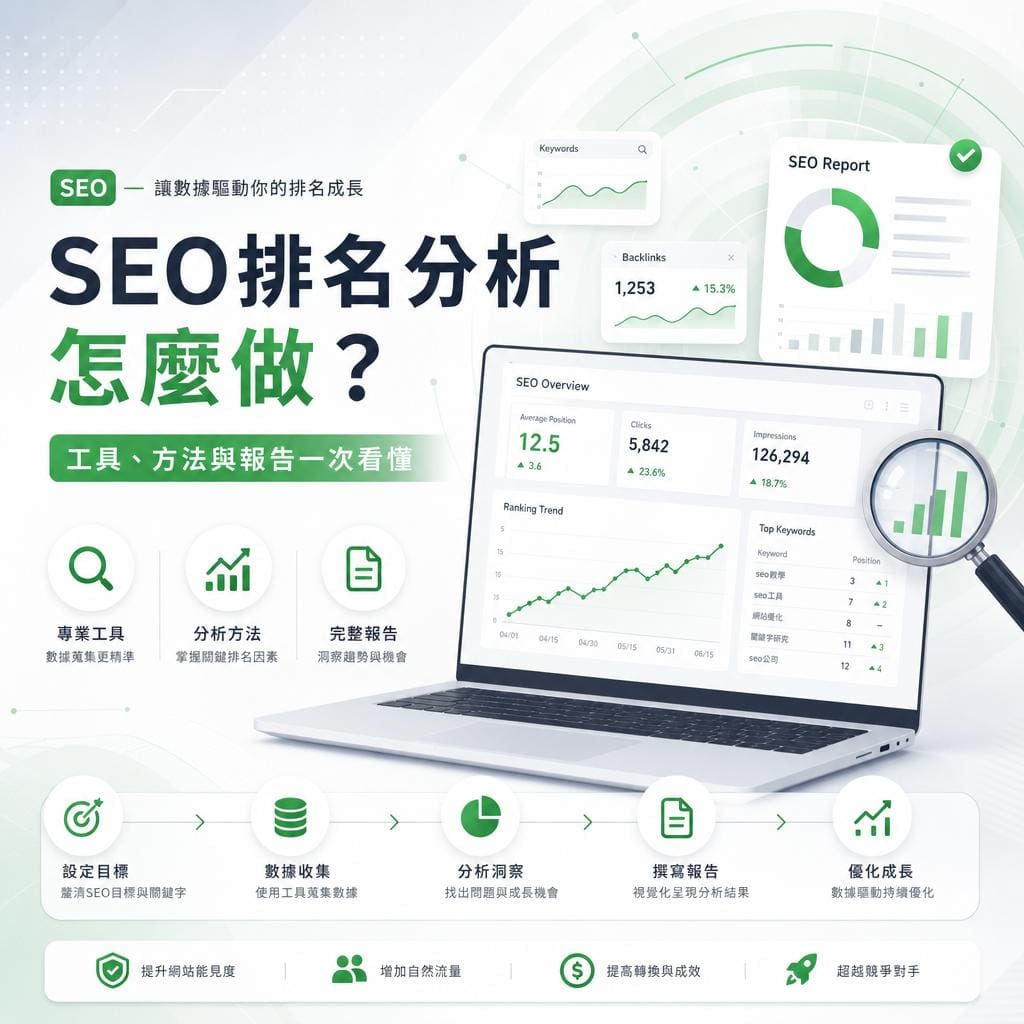 seo排名分析怎麼做?工具、方法與報告一次看懂